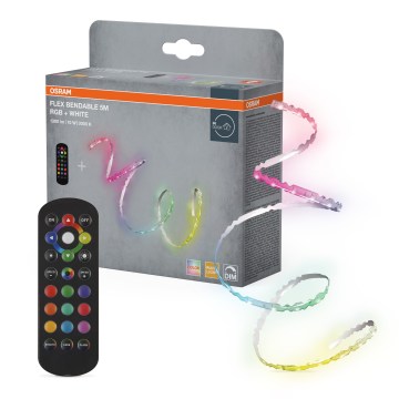 Osram - LED RGBW dæmpbar LED-strip FLEX 5m LED/10W/230V + fjernbetjening
