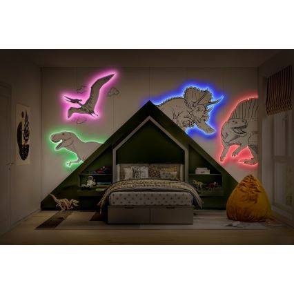 Osram - LED RGBW dæmpbar LED-strip FLEX 5m LED/10W/230V + fjernbetjening