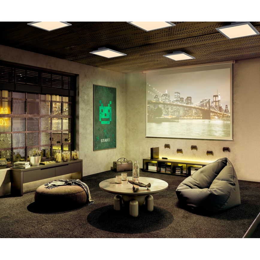 Osram - LED RGBW Dæmpbart loftarmatur SMART+ MAGIC LED/24W/230V 2700-6500K 45x45 cm Wi-Fi + fjernbetjening