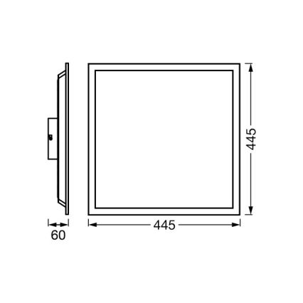 Osram - LED RGBW Dæmpbart loftarmatur SMART+ MAGIC LED/24W/230V 2700-6500K 45x45 cm Wi-Fi + fjernbetjening