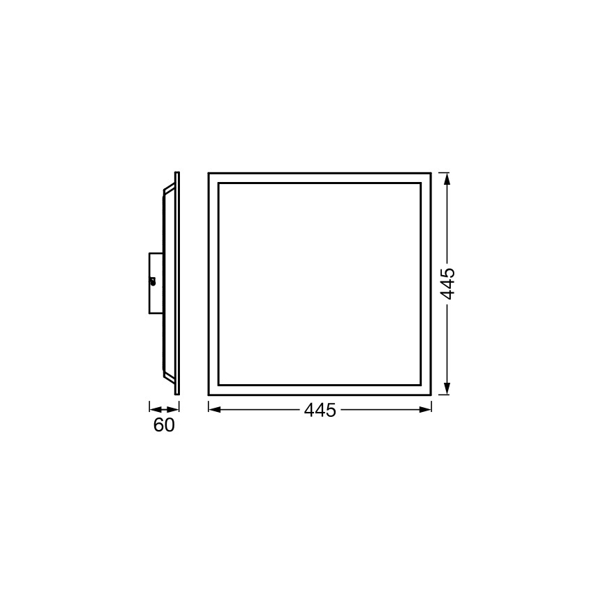 Osram - LED RGBW Dæmpbart loftarmatur SMART+ MAGIC LED/24W/230V 2700-6500K 45x45 cm Wi-Fi + fjernbetjening