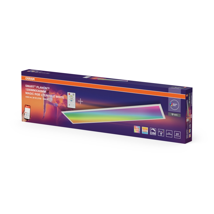 Osram - LED RGBW dæmpbar loftlampe SMART+ MAGIC LED/36W/230V 2700-6500K Wi-Fi + fjernbetjening