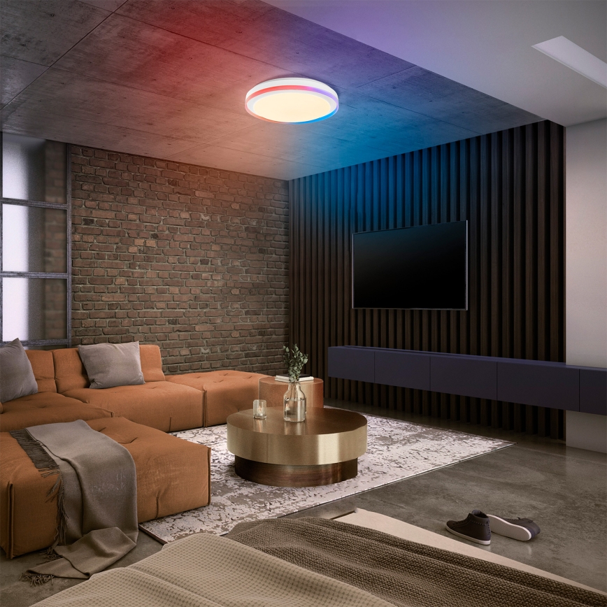 Osram - SMART+ MAGIC LED RGBW loftlampe, dæmpbar, 38 W, 230 V, Ø 49 cm, hvid, 2700–6500 K, Wi‑Fi