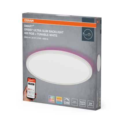 Osram - LED RGBW Dæmpbar loftlampe SMART+ ORBIS LED/25W/230V Ø 40 cm 2700-6500K Wi-Fi