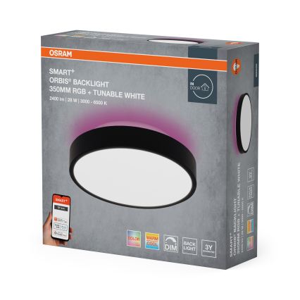 Osram - LED RGBW Dæmpbar loftlampe SMART+ ORBIS LED/28W/230V Ø 35 cm 2700-6500K Wi-Fi