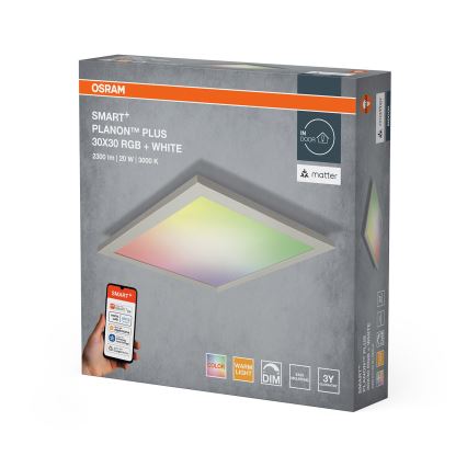 Osram - LED RGBW Dæmpbar loftlampe SMART+ PLANON LED/20W/230V 30x30 cm
