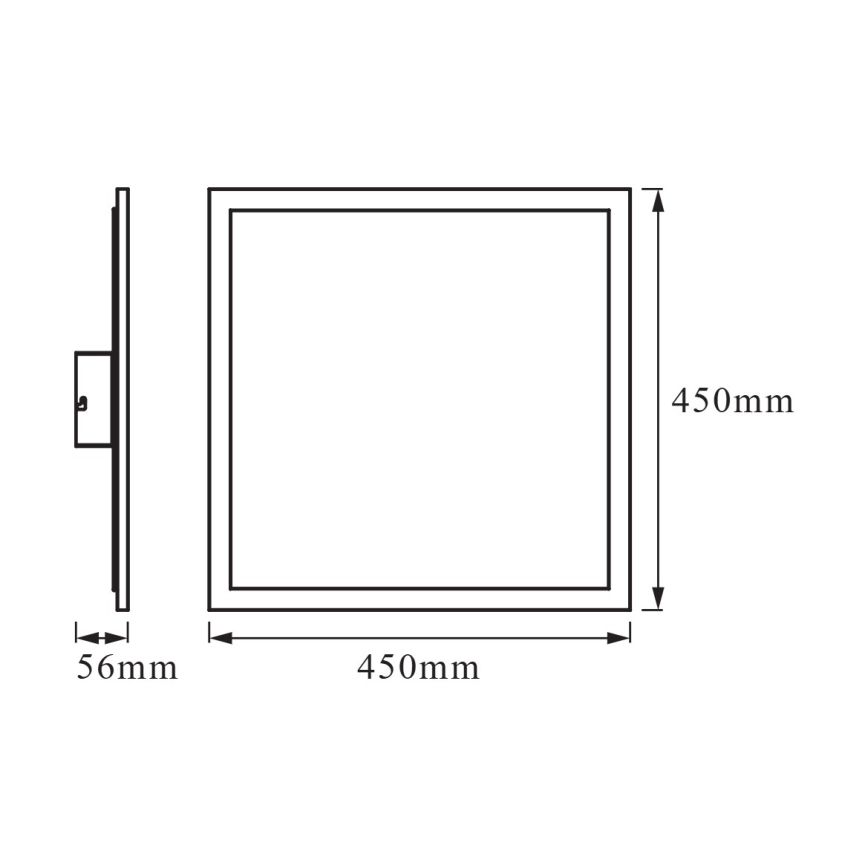 Osram - LED RGBW dæmpbar loftlampe SMART+ PLANON LED/28W/230V 45x45 cm Wi-Fi