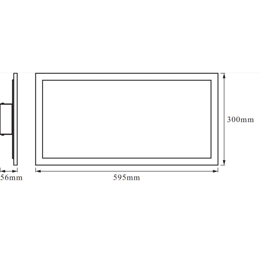 Osram -LED RGBW dæmpbar loftlampe SMART+ PLANON LED/28W/230V 60x30 cm Wi-Fi