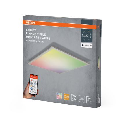 Osram - LED RGBW dæmpbar loftlampe SMART+ PLANON LED/36W/230V 60x60 cm Wi-Fi
