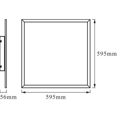 Osram - LED RGBW dæmpbar loftlampe SMART+ PLANON LED/36W/230V 60x60 cm Wi-Fi