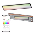 Osram - LED RGBW dæmpbar loftlampe SMART+ PLANON LED/40W/230V 2800-6500K 98x20 cm Wi-Fi IP54 sort