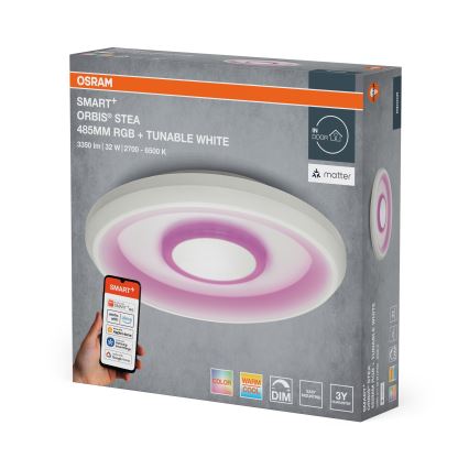 Osram - LED RGBW dæmpbar loftlampe SMART+ STEA LED/32W/230V Ø 48,5 cm 2700-6500K Wi-Fi