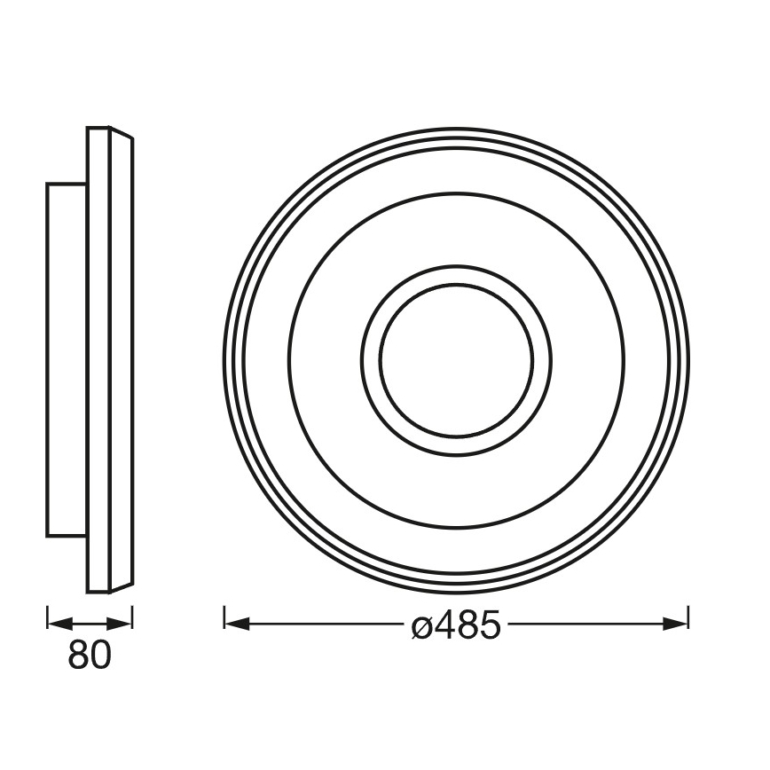 Osram - LED RGBW dæmpbar loftlampe SMART+ STEA LED/32W/230V Ø 48,5 cm 2700-6500K Wi-Fi