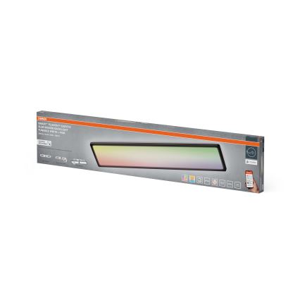 Osram - LED RGBW dæmpbar loftlampe SMART+ PLANON LED/40W/230V 2800-6500K 98x20 cm Wi-Fi IP54 sort