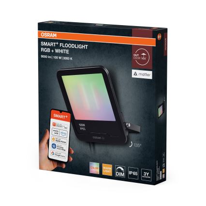 Osram - Dæmpbar LED RGBW-reflektor SMART+ FLOODLIGHT LED/100W/230V IP65 Wi-Fi