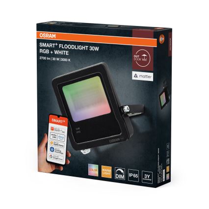 Osram - LED RGBW dæmpbar projektør SMART+ FLOODLIGHT LED/30W/230V IP65 Wi-Fi