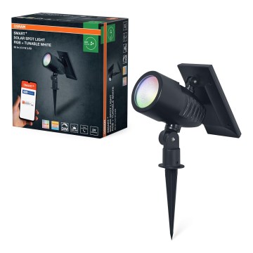 Osram - LED RGBW Dæmpbar solcellelampe SMART+ SOLAR LED/0,6W/3,7V 2000 mAh 3000-6500K IP44