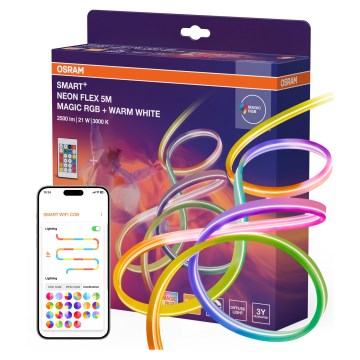 Osram - LED RGBW dæmpbar udendørs LED-stribe SMART+ MAGIC 5m LED/21W/230V IP44 Wi-Fi + fjernbetjening