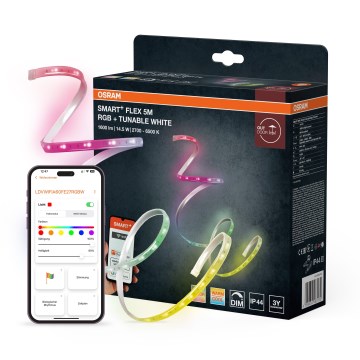 Osram - LED RGBW Dæmpbar udendørs LED-strimmel SMART+ FLEX 5m LED/14,5W/230V 2700-6500K IP44 Wi-Fi