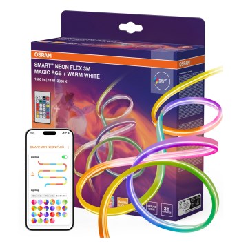 Osram - LED RGBW dæmpbar udendørs LED-strip SMART+ MAGIC 3 m LED/14W/230V IP44 Wi-Fi + fjernbetjening