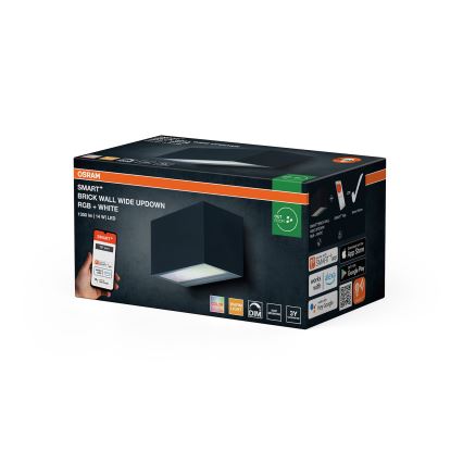 Osram - LED RGBW dæmpbar udendørs væglampe SMART+ BRICK LED/14W/230V IP44 Wi-Fi
