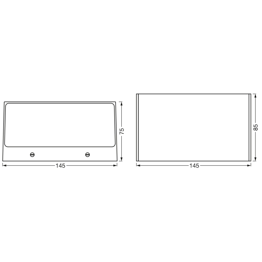 Osram - LED RGBW dæmpbar udendørs væglampe SMART+ BRICK LED/14W/230V IP44 Wi-Fi