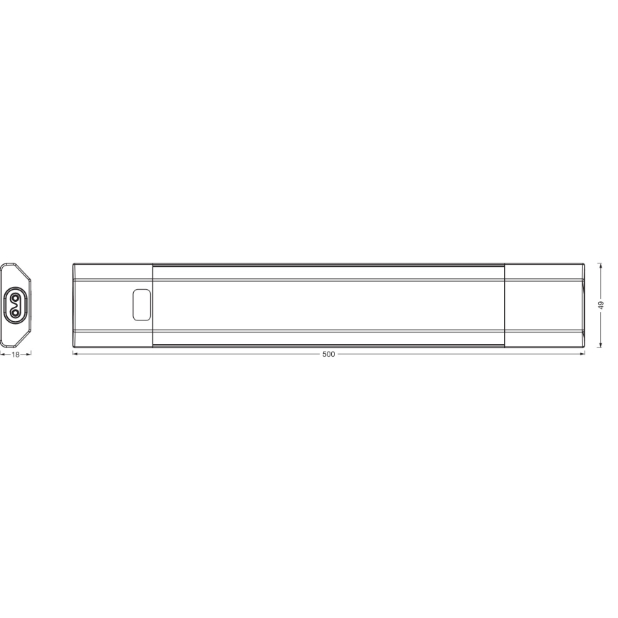 Osram - LED RGBW dæmpbart underskabsarmatur LINEAR EDGE LED/8W/230V 50 cm hvid + fjernbetjening