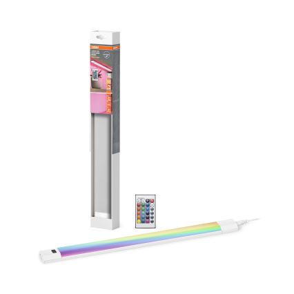 Osram - LED RGBW dæmpbar underskabslampe med bevægelsessensor LINEAR EDGE LED/8W/230V 50 cm hvid + fjernbetjening