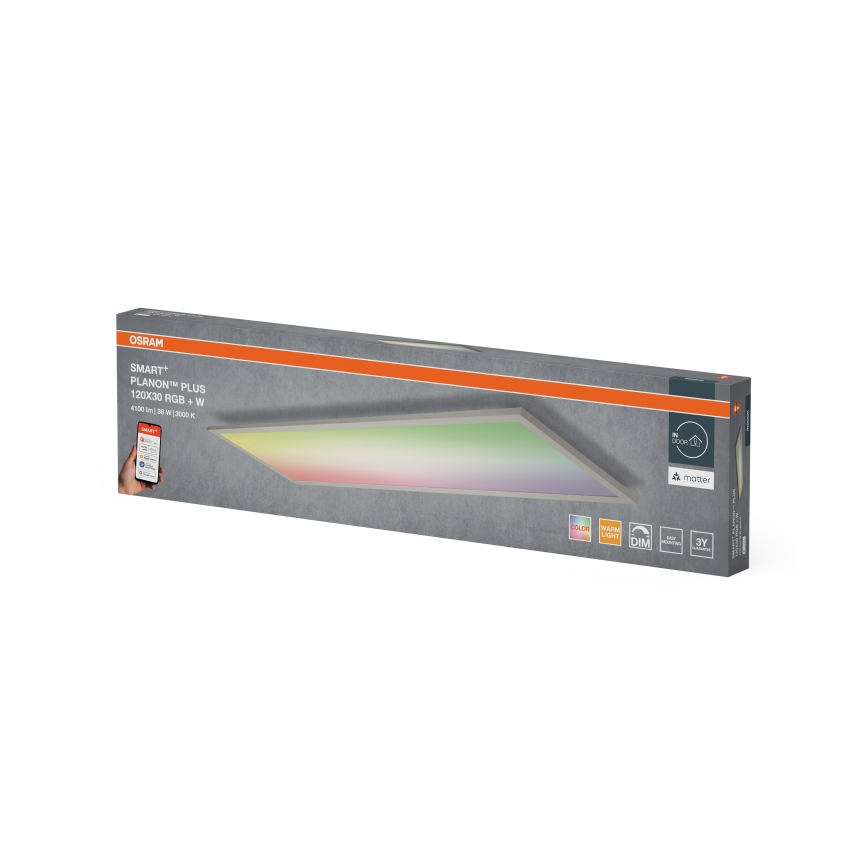 Osram - SMART+ PLANON RGBW-LED dæmpbar loftlampe LED/36W/230V 120x30 cm Wi-Fi