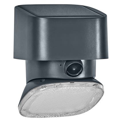 Osram - LED solcellevæglampe med sensor ENDURA STYLE LED/10,3W/4,2V 2000 mAh IP54 antracit