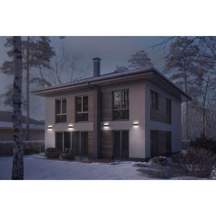Osram - LED Dæmpbar solcelledrevet væglampe ENDURA STYLE LED/7,1W/4,2V 2000 mAh IP44 antracit