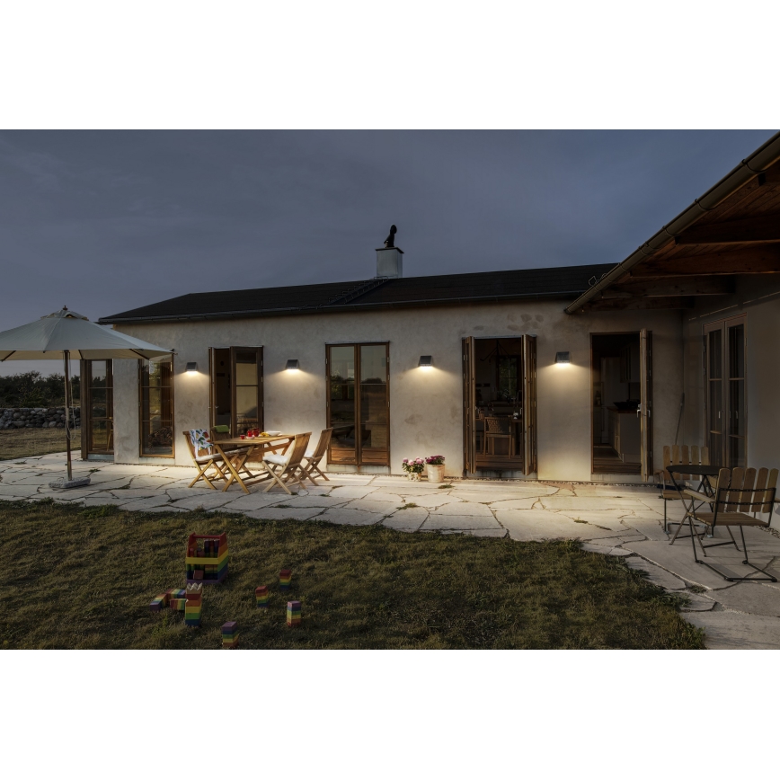 Osram - LED solcellevæglampe med sensor ENDURA STYLE LED/10,2W/4,2V 2000 mAh IP54 antracit