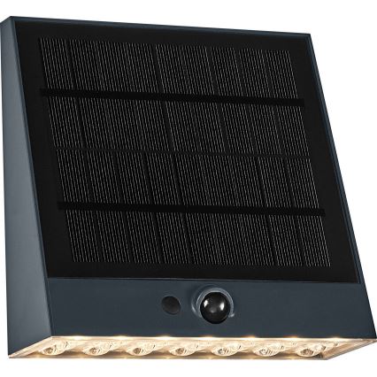Osram - LED solcellevæglampe med sensor ENDURA STYLE LED/10,2W/4,2V 2000 mAh IP54 antracit