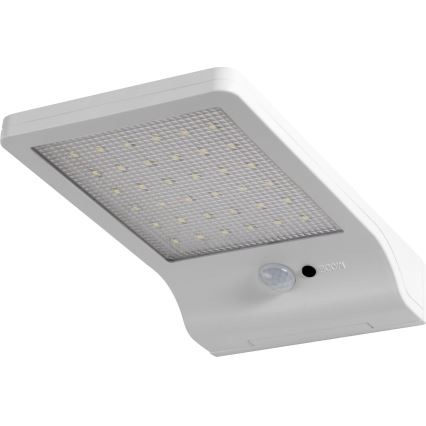 Osram - DOORLED LED solcelle-væglampe med sensor, 3W/3,3V, 2000 mAh, IP44, hvid