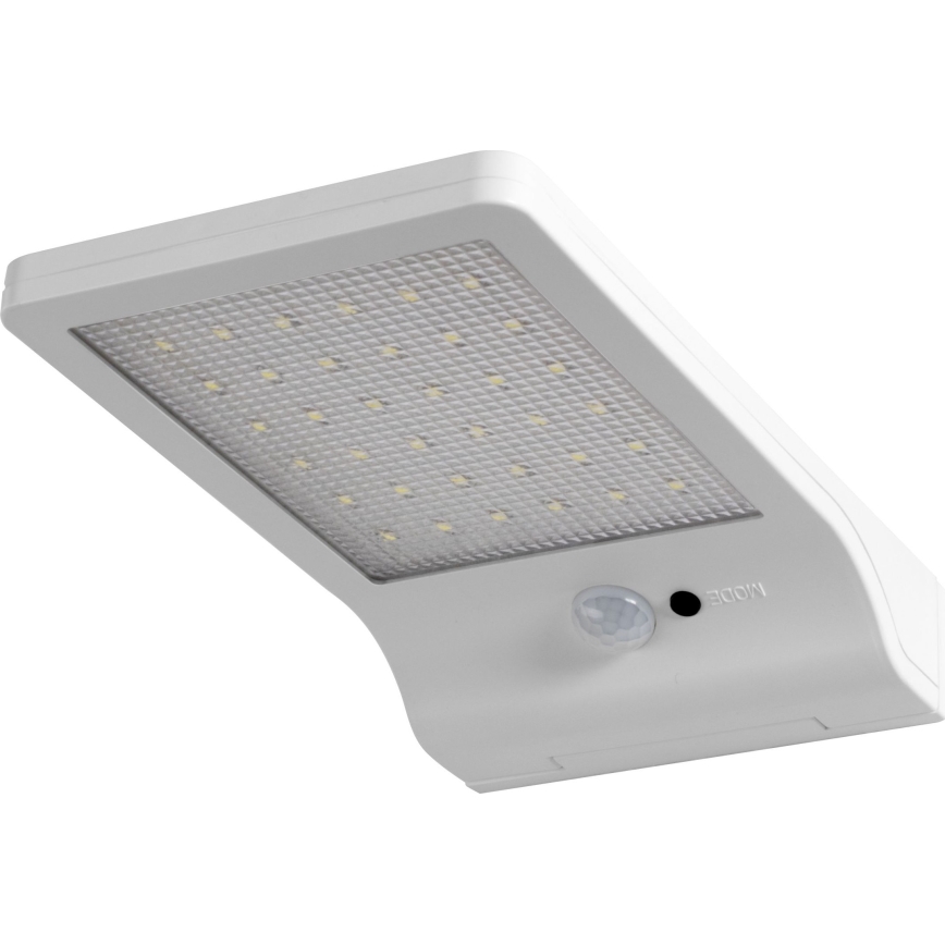 Osram - DOORLED LED solcelle-væglampe med sensor, 3W/3,3V, 2000 mAh, IP44, hvid