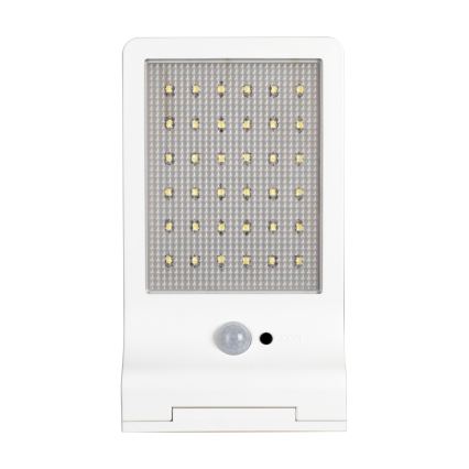 Osram - DOORLED LED solcelle-væglampe med sensor, 3W/3,3V, 2000 mAh, IP44, hvid