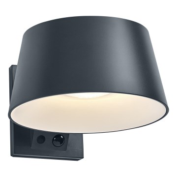 Osram - LED solcelledrevet væglampe med sensor ENDURA STYLE LED/10,1W/4,2V 2000 mAh IP54 antracit