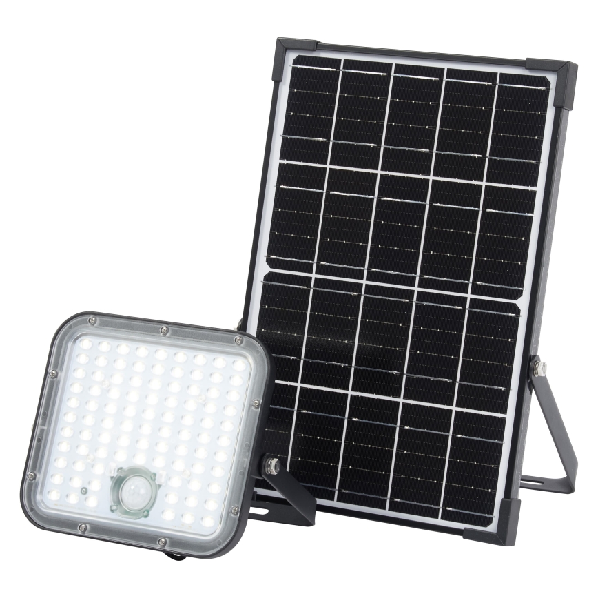Osram - LED dæmpbar solcelledrevet projektør med sensor ENDURA LED/30W/6,4V 4000K IP65 sort + fjernbetjening