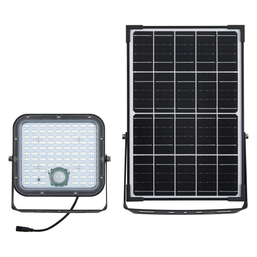 Osram - LED dæmpbar solcelledrevet projektør med sensor ENDURA LED/30W/6,4V 4000K IP65 sort + fjernbetjening