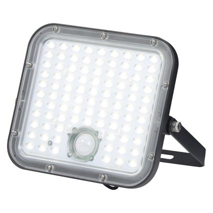 Osram - LED dæmpbar solcelledrevet projektør med sensor ENDURA LED/30W/6,4V 4000K IP65 sort + fjernbetjening