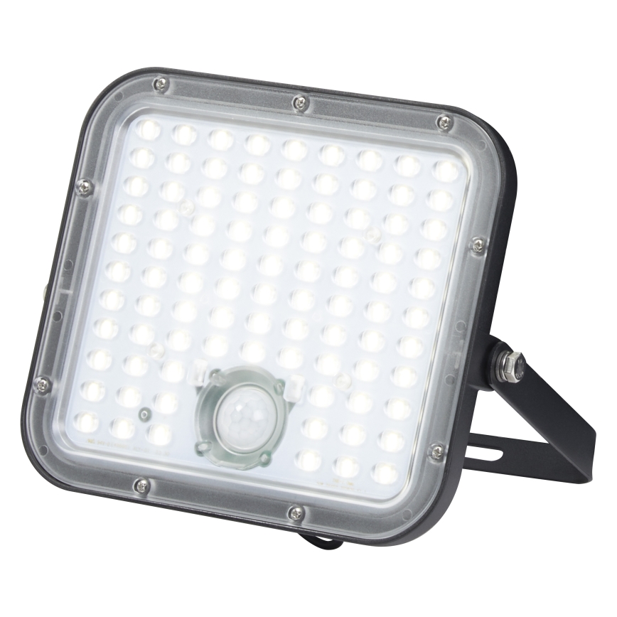 Osram - LED dæmpbar solcelledrevet projektør med sensor ENDURA LED/30W/6,4V 4000K IP65 sort + fjernbetjening