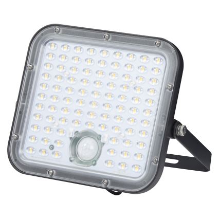 Osram - LED dæmpbar solcelledrevet projektør med sensor ENDURA LED/30W/6,4V 4000K IP65 sort + fjernbetjening