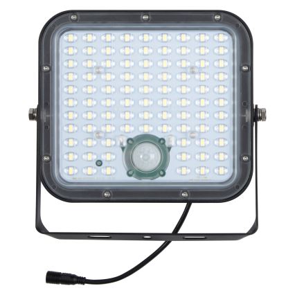 Osram - LED dæmpbar solcelledrevet projektør med sensor ENDURA LED/30W/6,4V 4000K IP65 sort + fjernbetjening