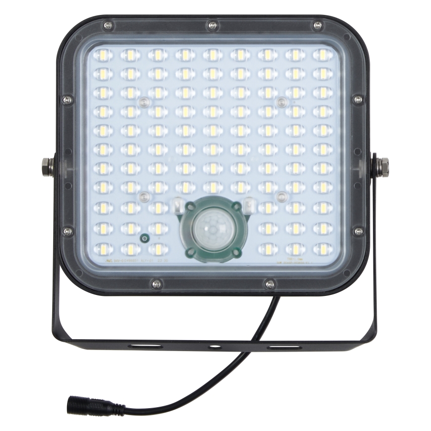 Osram - LED dæmpbar solcelledrevet projektør med sensor ENDURA LED/30W/6,4V 4000K IP65 sort + fjernbetjening