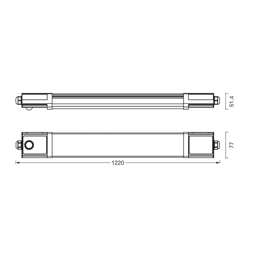 Osram - LED teknisk armatur med skumrings- og bevægelsessensor SUBMARINE LED/36W/230V 122 cm IP65