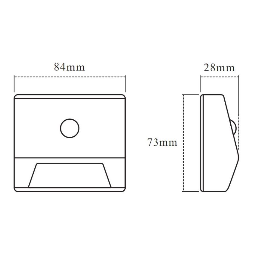 Osram - LED trappearmatur med sensor NIGHTLUX LED/0,25W/3xAAA IP54 sølv