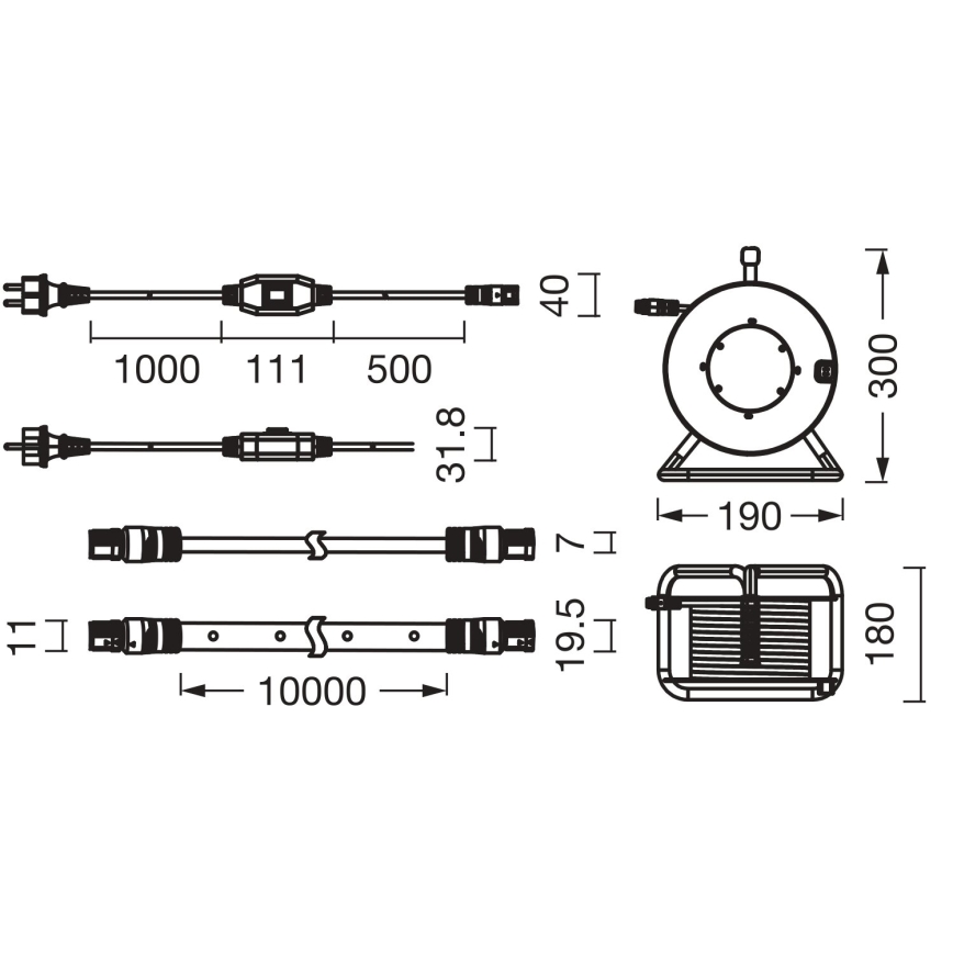 Osram - LED udendørs bånd FLEX 10m LED/70W/230V IP65