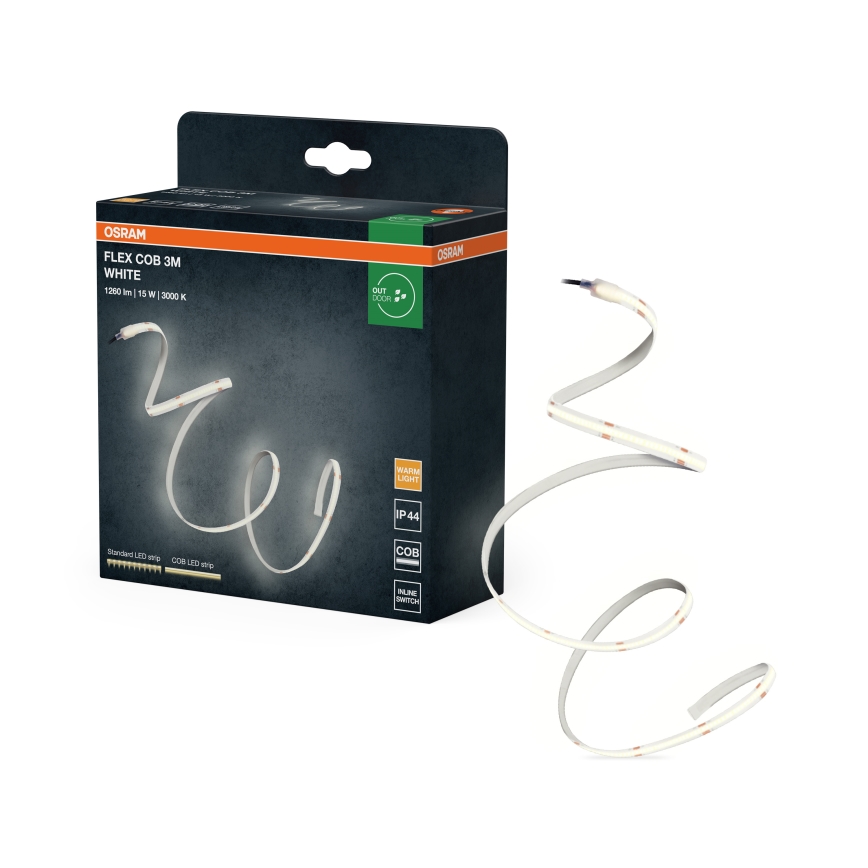 Osram - LED udendørs lysbånd FLEX COB 3m LED/15W/230V IP44