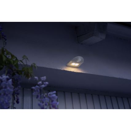 Osram - LED udendørs vægarmatur med sensor DOORLED LED/0,5W/3xAA IP54 hvid