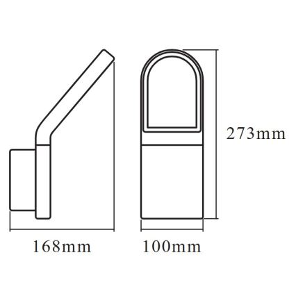 Osram - LED udendørs væglampe med skumrings- og bevægelsessensor ENDURA STYLE LED/12W/230V IP54